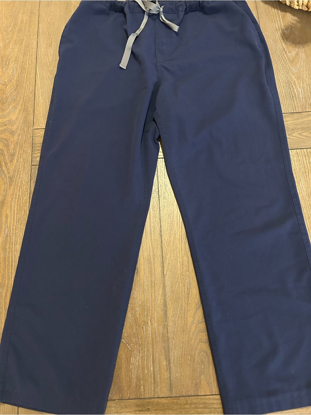 Figs Men's Navy Drawstring Chino Pants